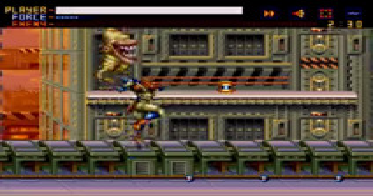 Alien Soldier (Europe) emulator for Sega Mega Drive / Genesis