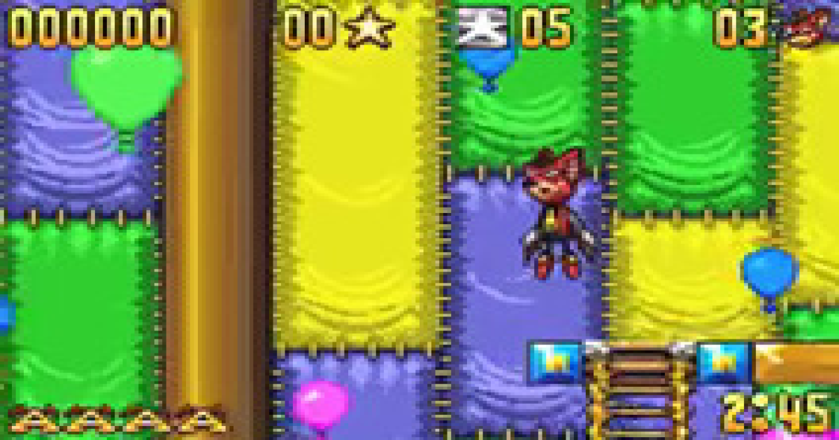 Aero the Acro-Bat - Rascal Rival Revenge (U) emulator for GameBoy Advance