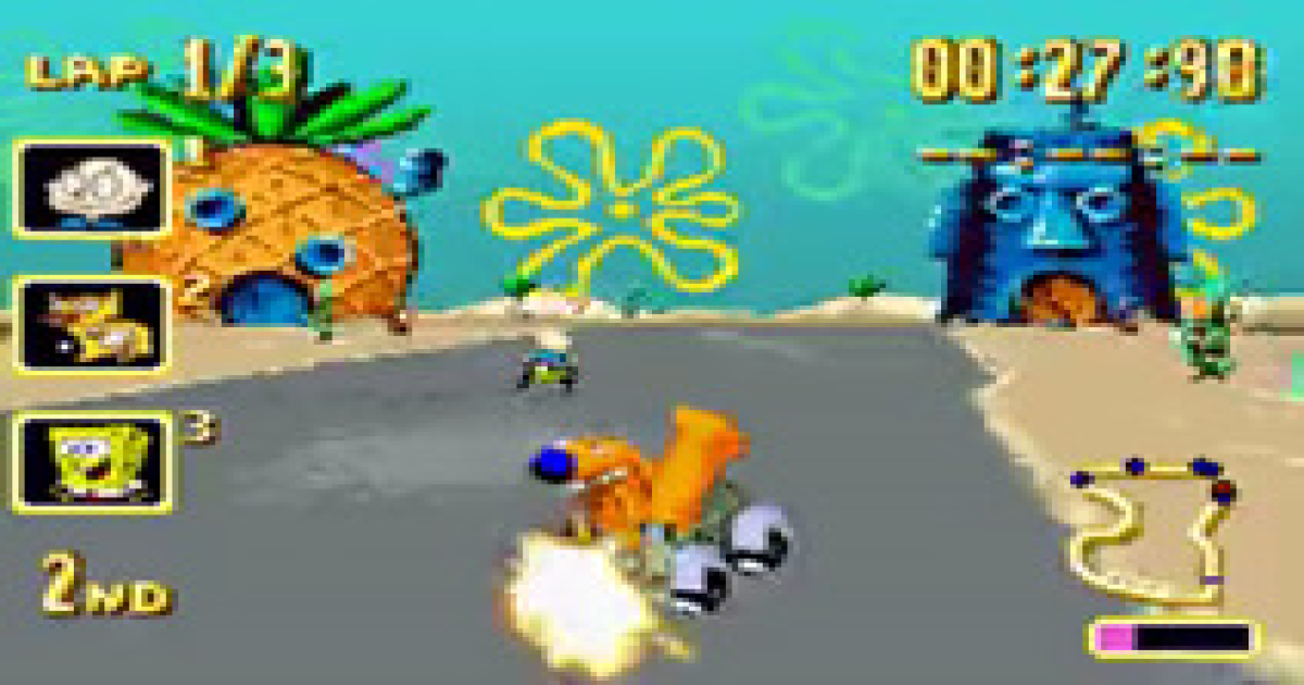 Nicktoons Racing (U) emulator for GameBoy Advance