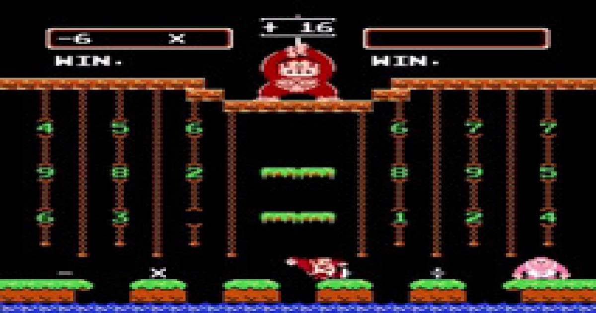 Donkey Kong Jr. Math (U) emulator for Nintendo / Famicom