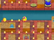 Screenshot of Ms. Pac-Man - Maze Madness (U)