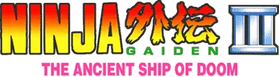 Logo of Ninja Gaiden III - The Ancient Ship of Doom (U)