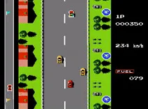 Screenshot of Road Fighter (E)