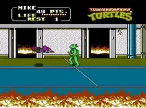Screenshot of Teenage Mutant Hero Turtles II - The Arcade Game (E)