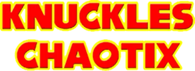 Logo of Knuckles' Chaotix