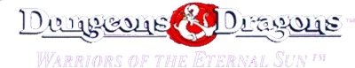 Logo of Dungeons & Dragons - Warriors of the Eternal Sun (USA, Europe)