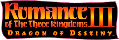 Logo of Romance of the Three Kingdoms III - Dragon of Destiny (USA)