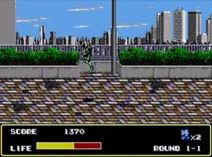Screenshot of Mazin Saga - Mutant Fighter (USA)