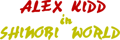 Logo of Alex Kidd in Shinobi World (USA, Europe)
