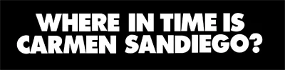 Logo of Where in Time Is Carmen Sandiego (USA) (En,Fr,De,Es,It)