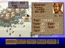 Screenshot of Romance of the Three Kingdoms IV - Wall of Fire (USA)